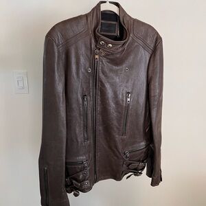 Diesel Black Gold 100% Lambskin Leather Jacket